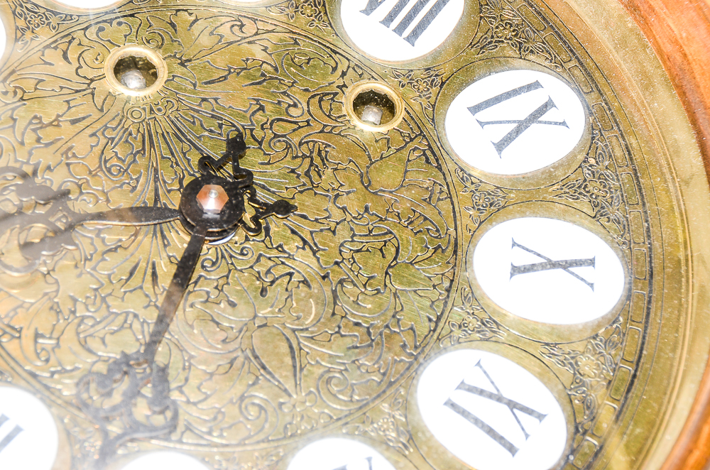 Vintage Gazo Family Clock Factory "La Jolla" Alderwood Wall Clock