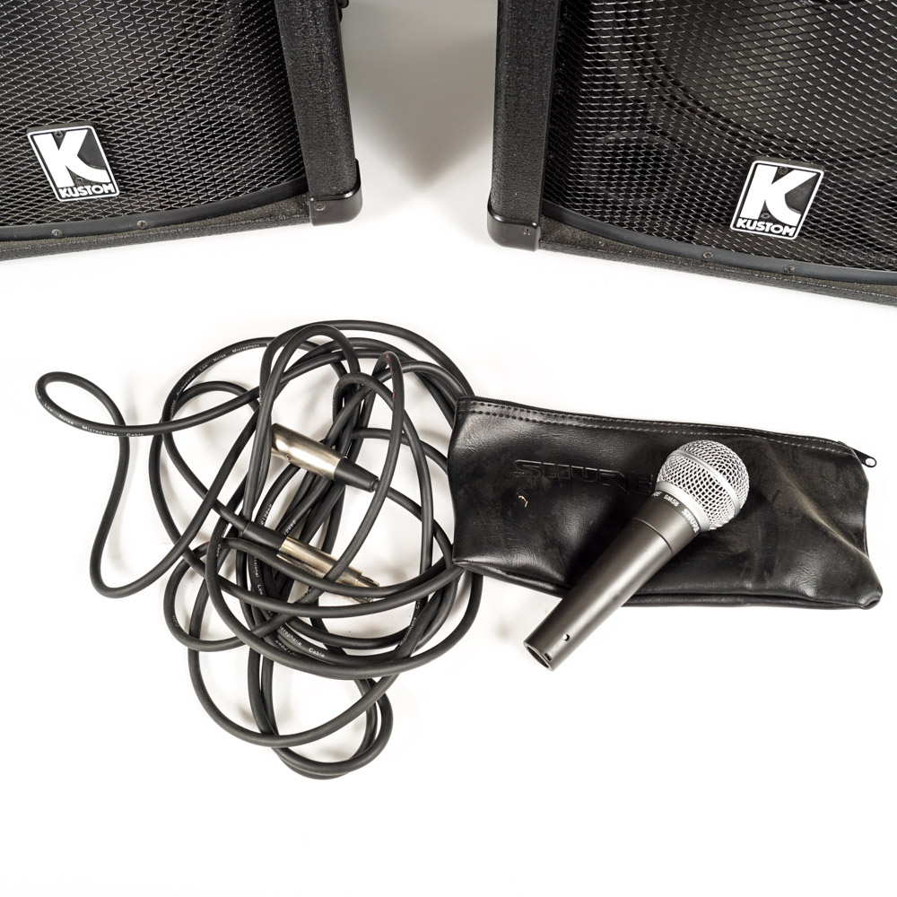 Kustom Speakers and Mixer Amplifier