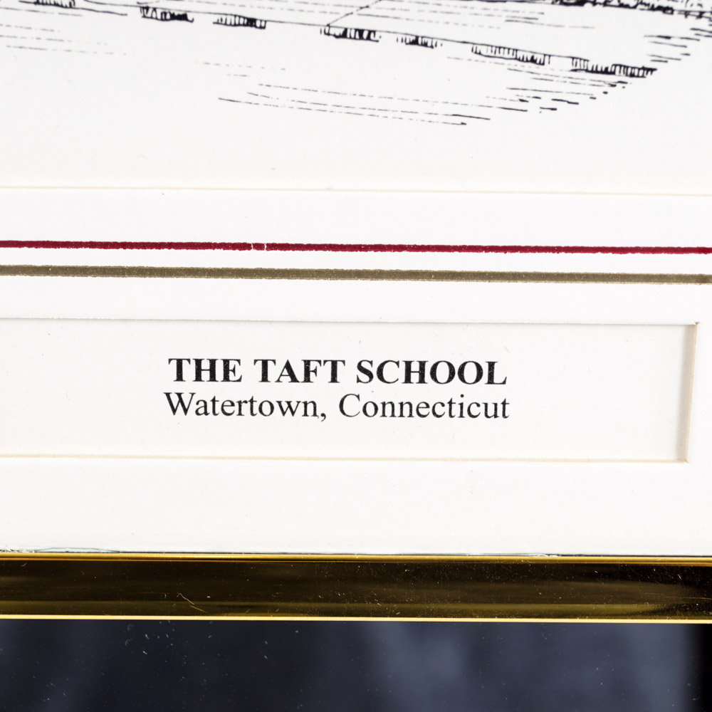 Eglomise Designs "The Taft School" Wall Mirror