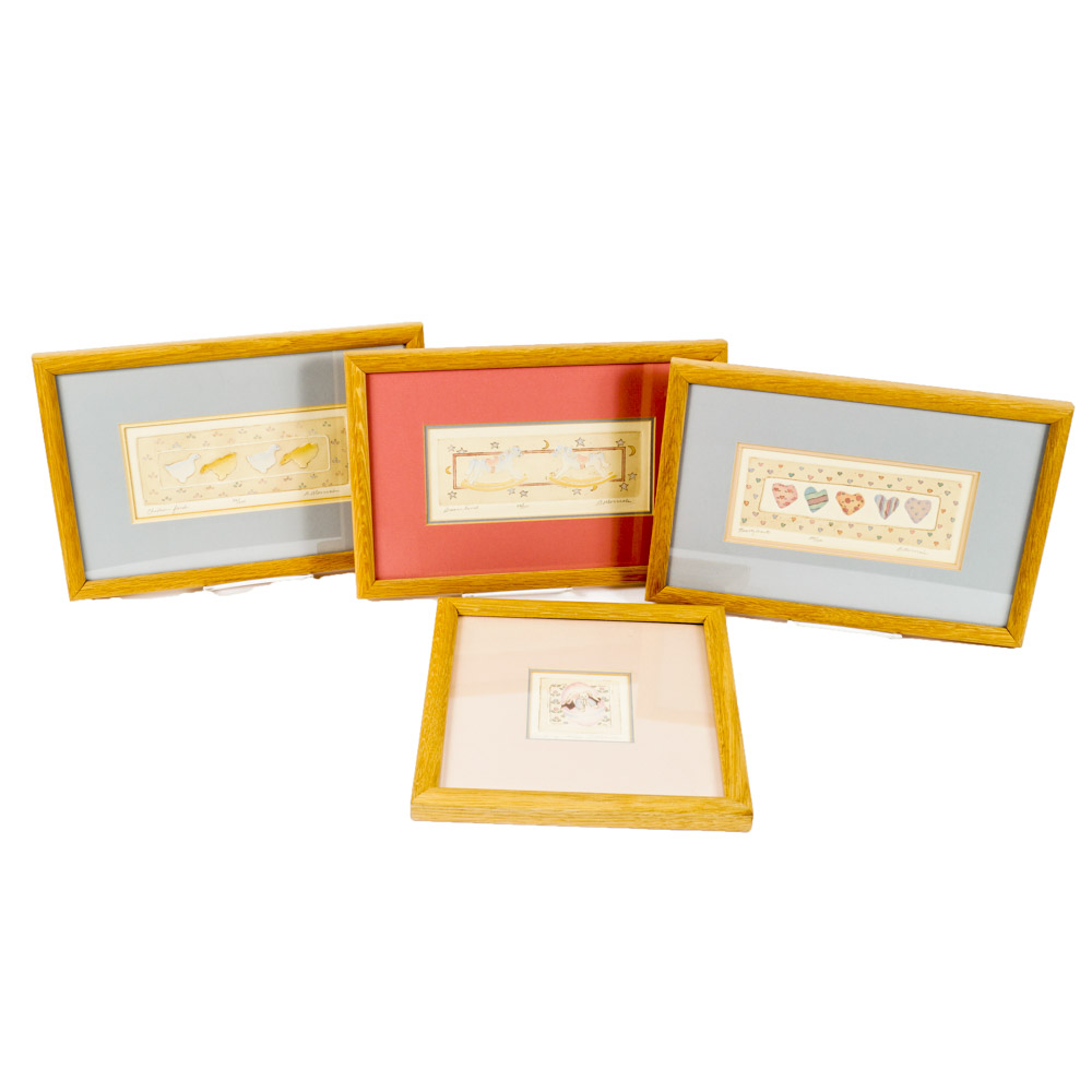 Brooke Morrison Limited Edition Embossed Hand-Colored Prints