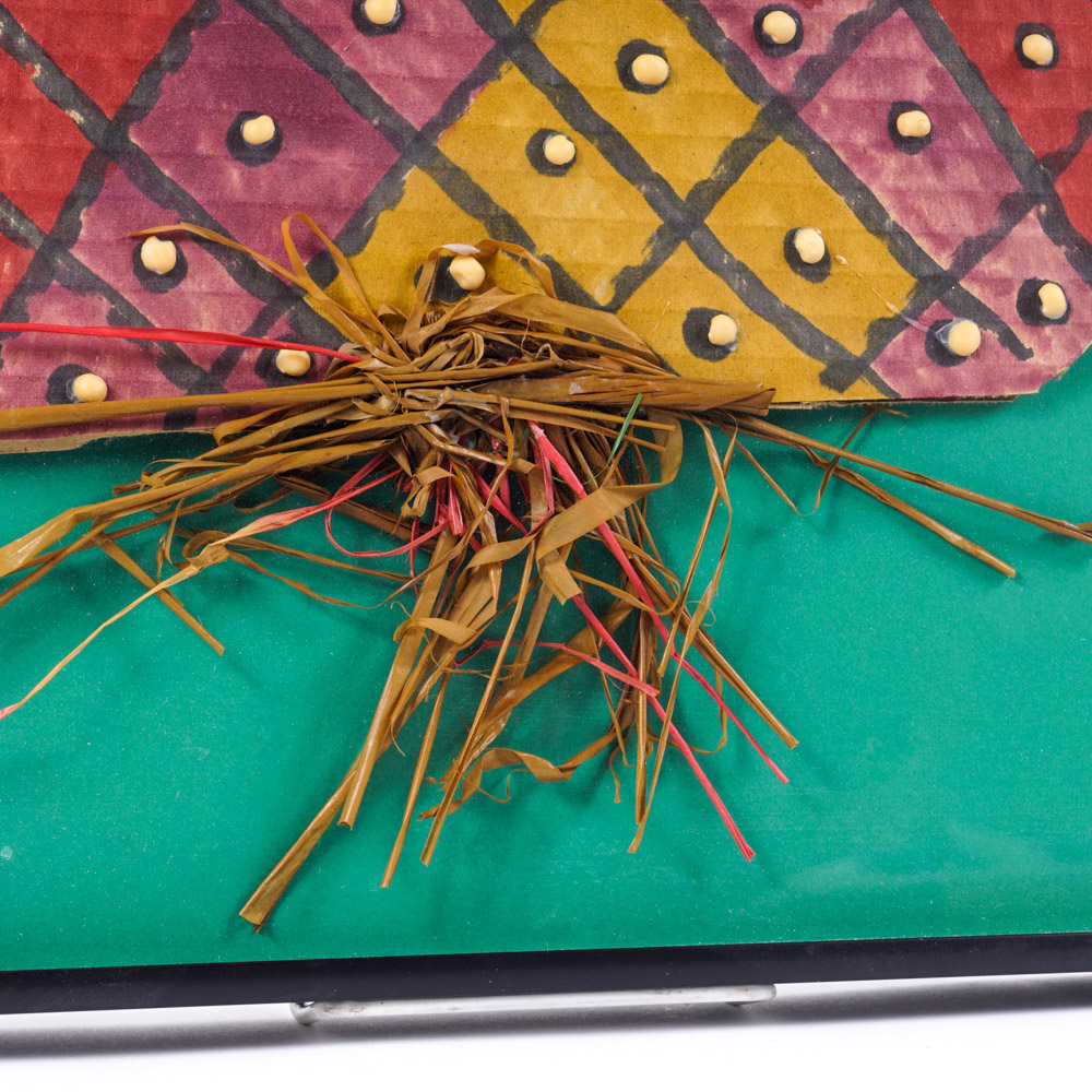 Mixed Media Cardboard African Style Mask Mask