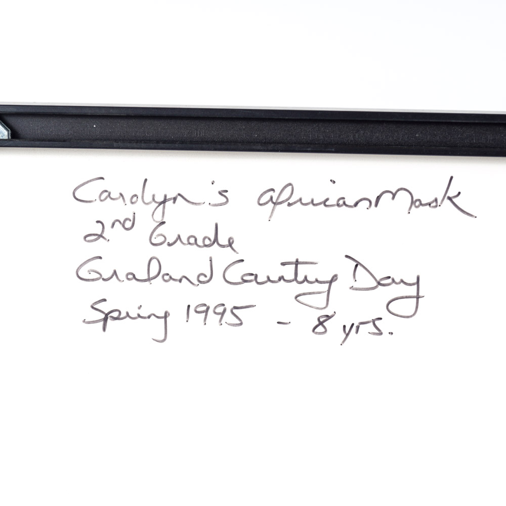 Mixed Media Cardboard African Style Mask Mask