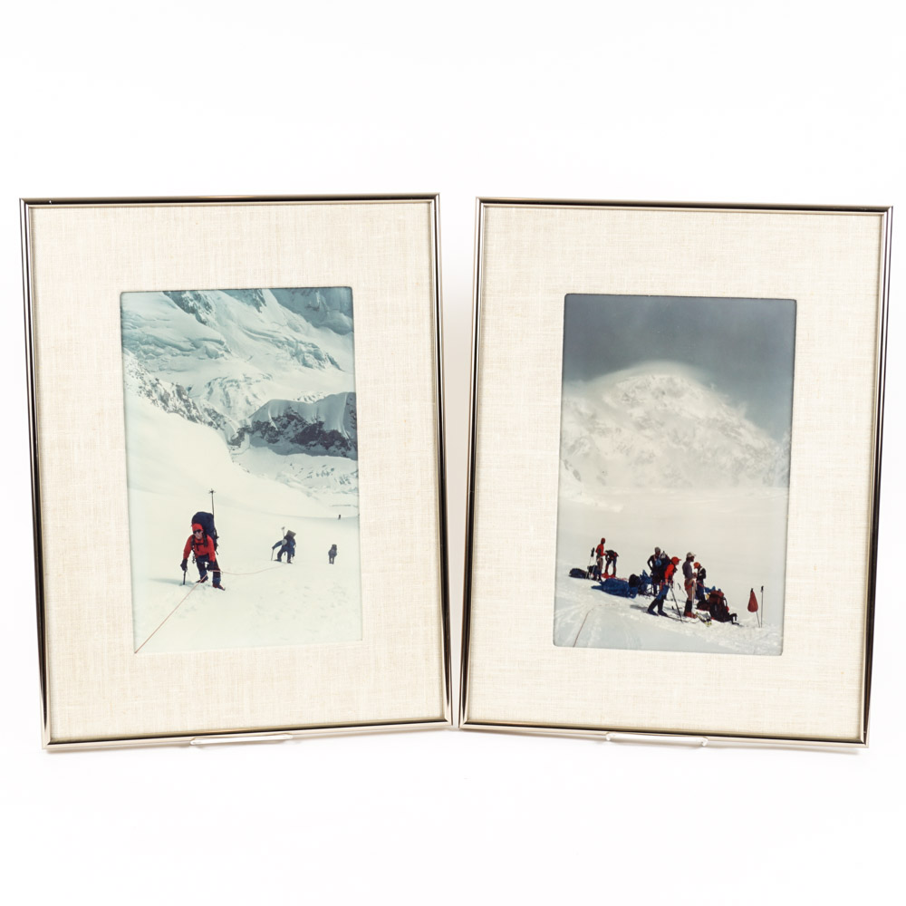 Color Photographs of Skiing Scenes
