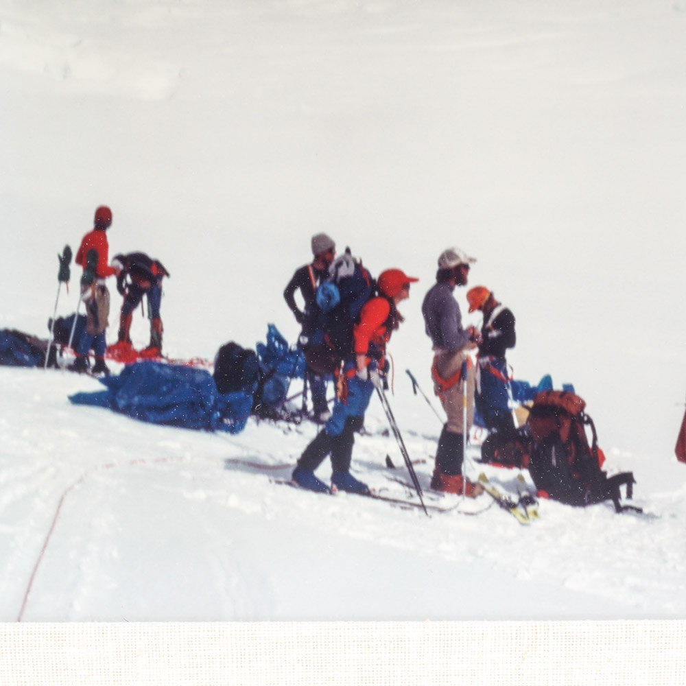 Color Photographs of Skiing Scenes