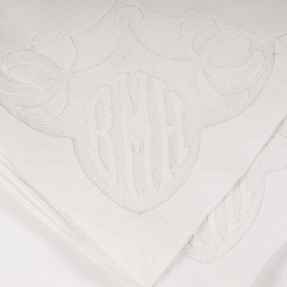 M. W. Carr & Co Monogrammed Table Linens