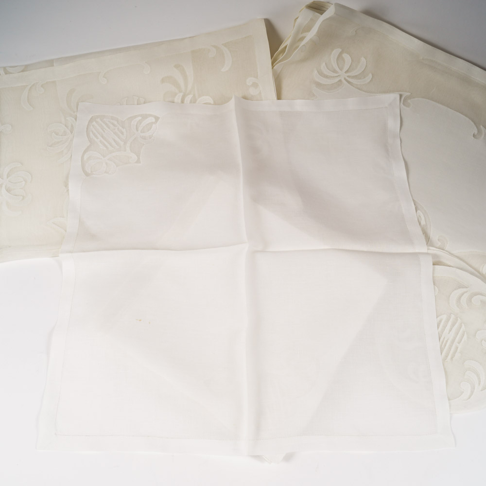 M. W. Carr & Co Monogrammed Table Linens