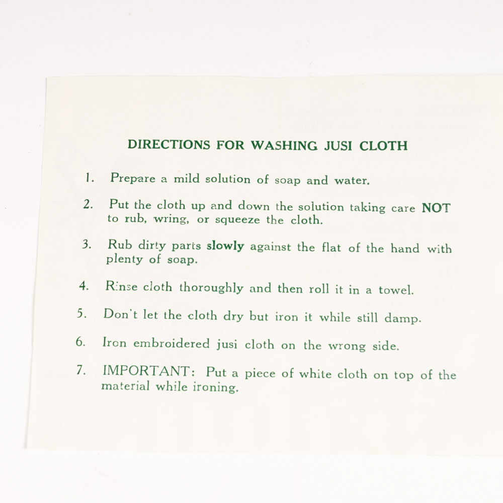 Hand-Crafted Jusi Lace Tablecloth and Napkins From the Philippines