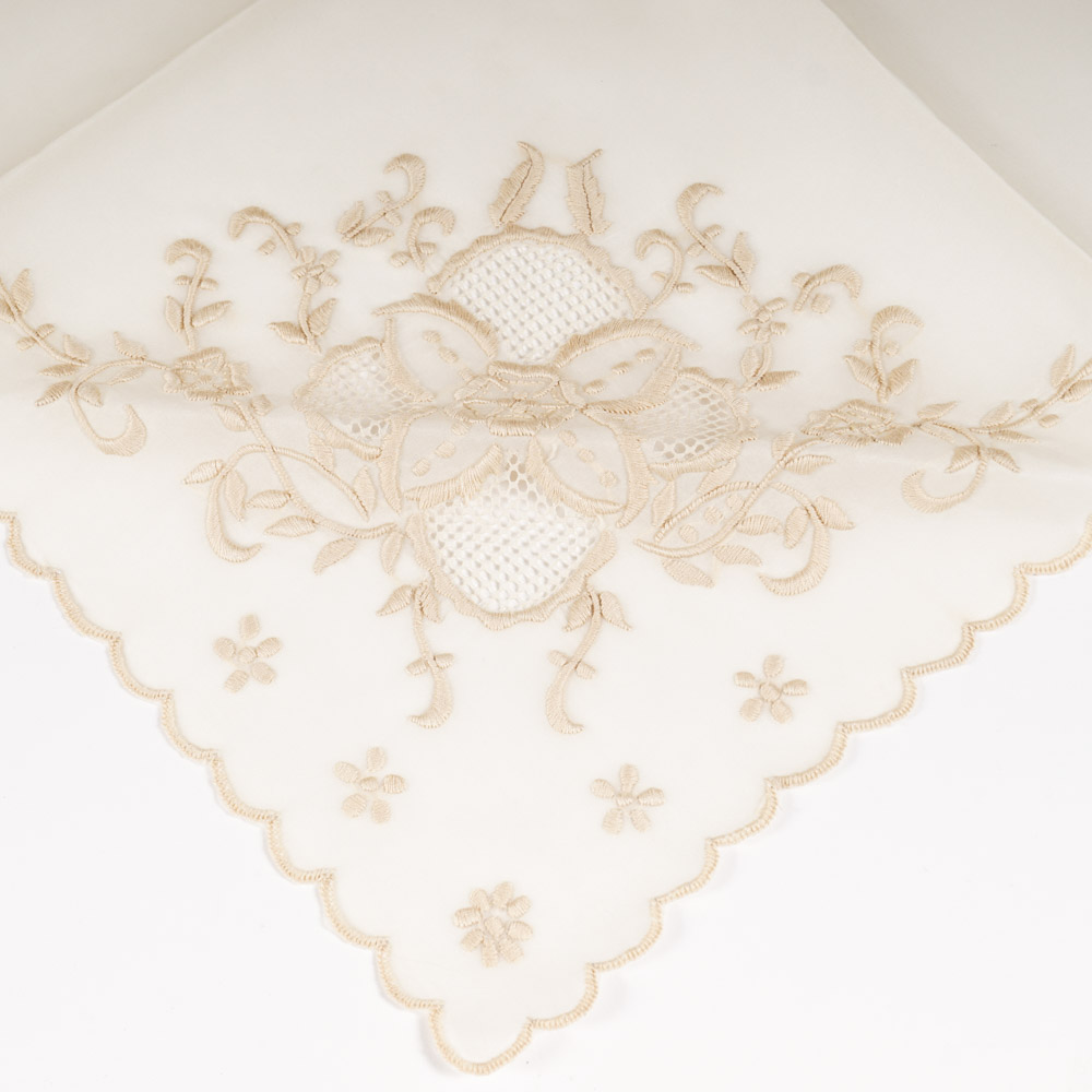 Hand-Crafted Jusi Lace Tablecloth and Napkins From the Philippines