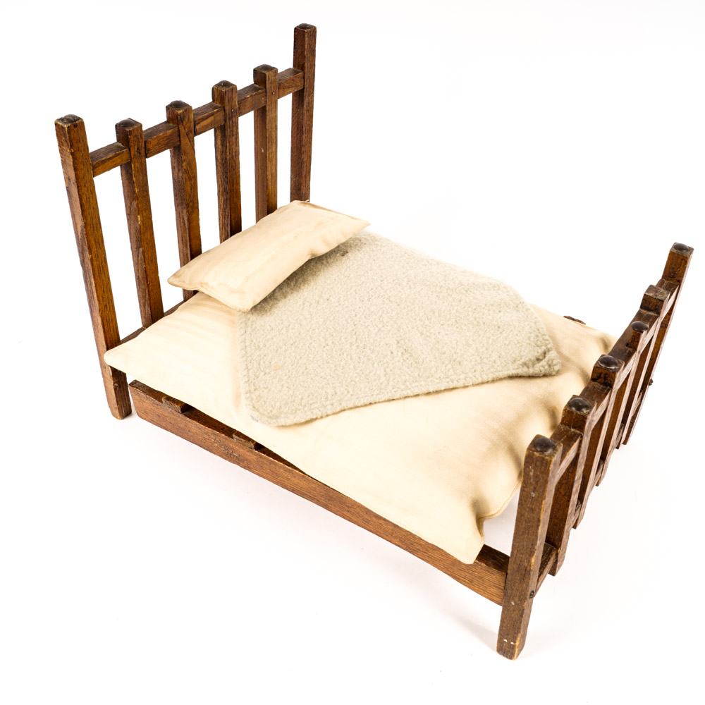 Vintage Collection of Oak Dollhouse Furniture