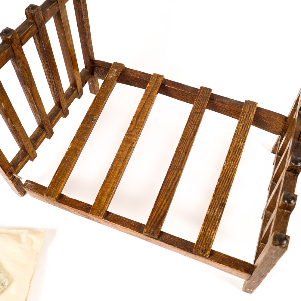 Vintage Collection of Oak Dollhouse Furniture