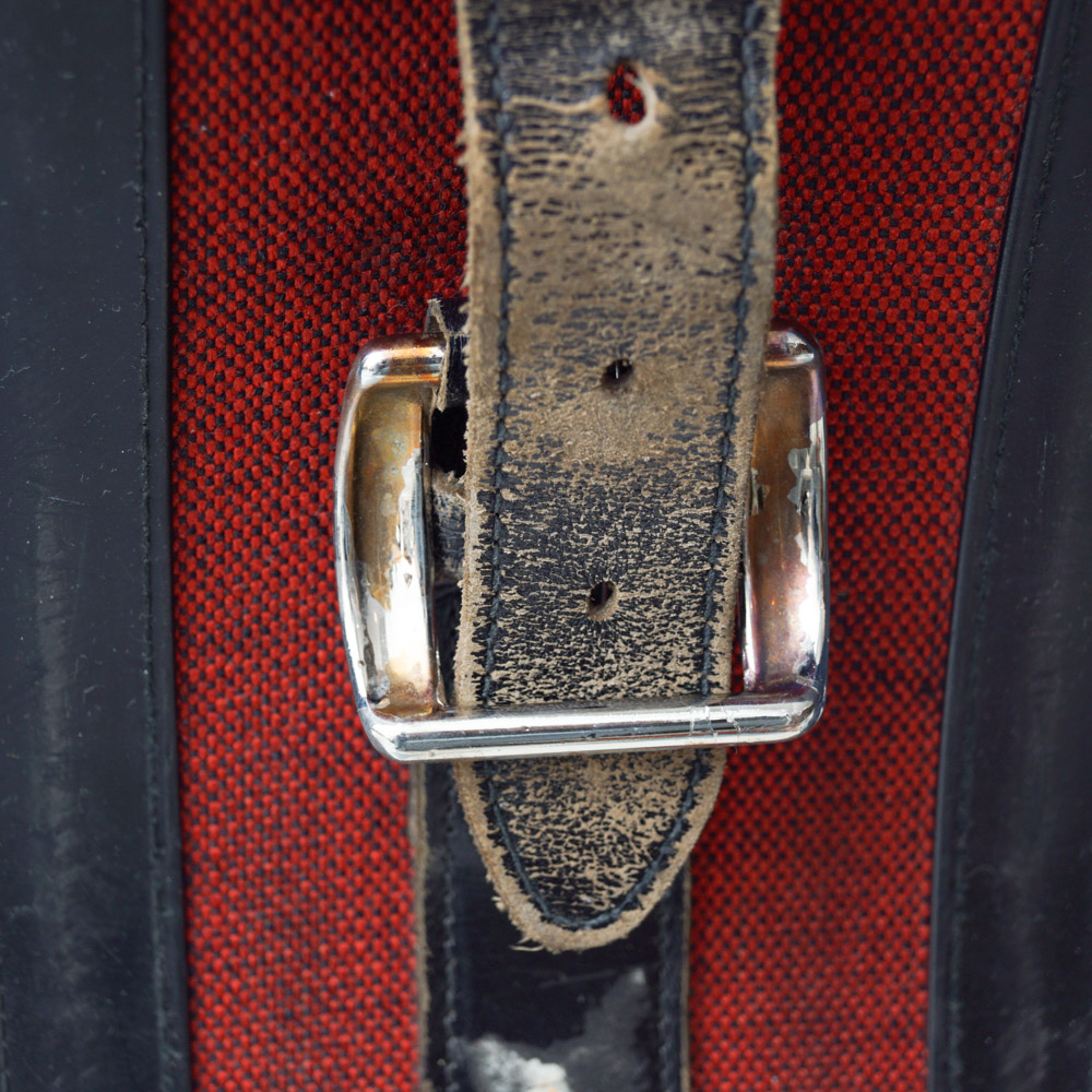 White Oshkosh Suitcase and Other Vintage Luggage