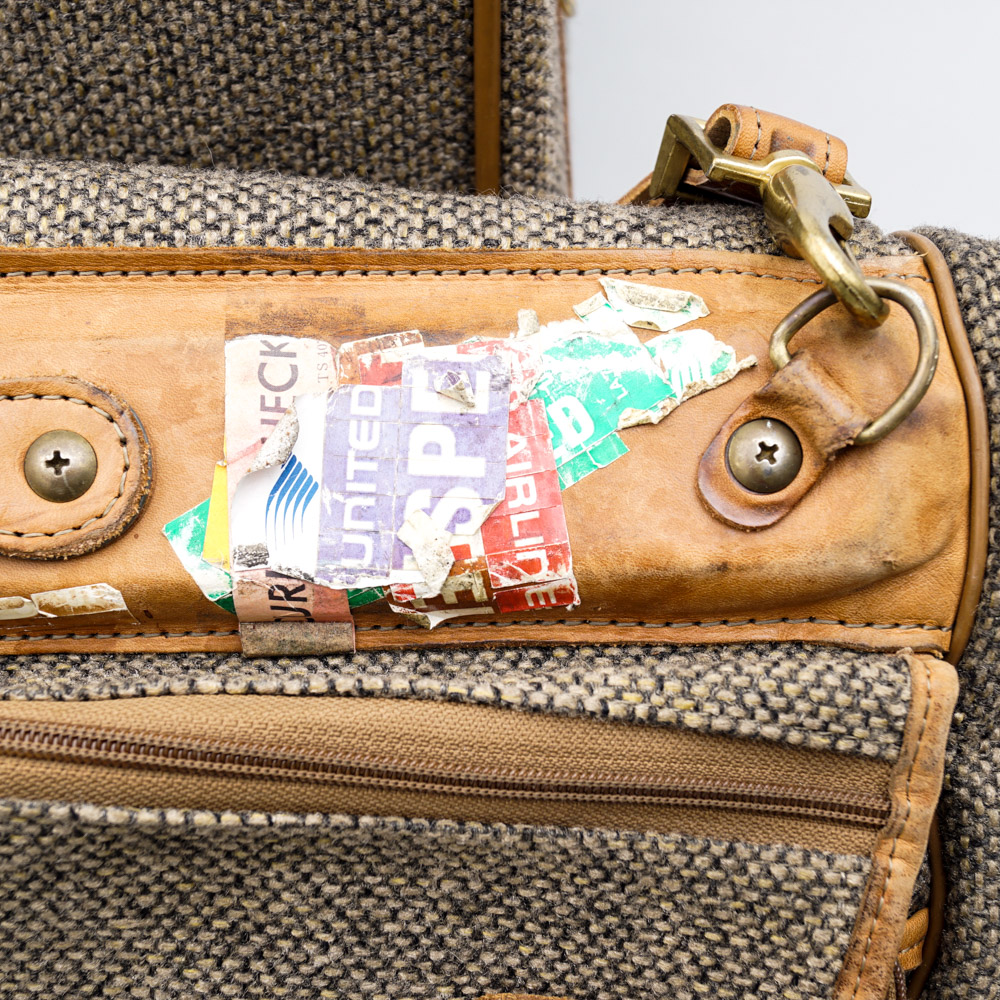 Hartmann Tweed Suitcase and Garment Bag