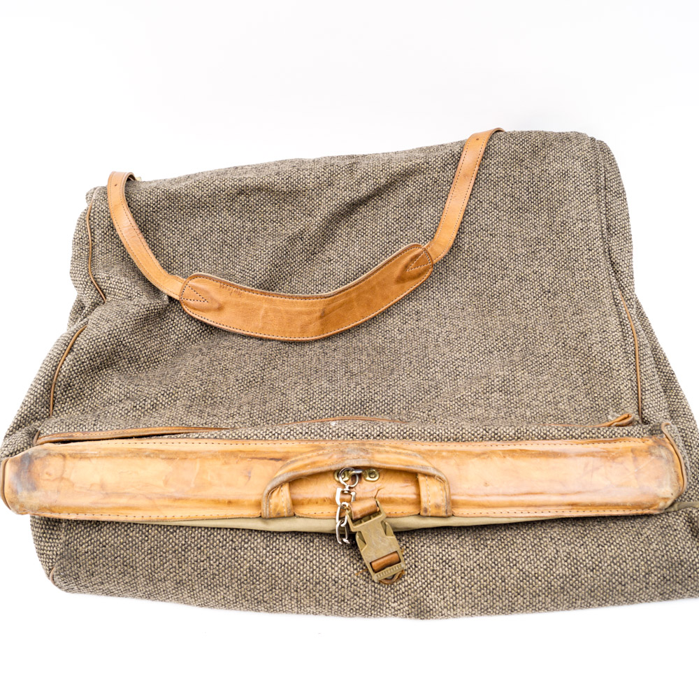 Hartmann Tweed Suitcase and Garment Bag