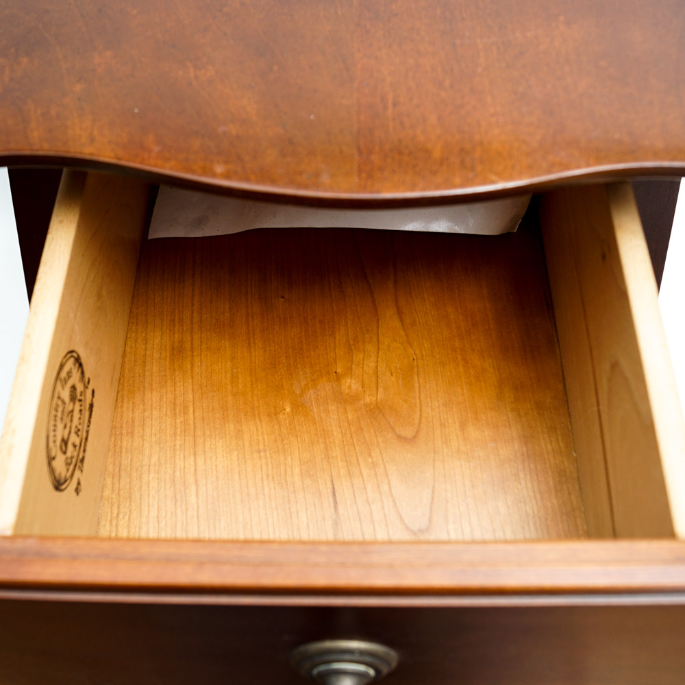 Early American Style Cherry Side Table by Thomasville