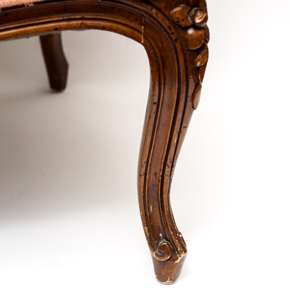 French Louis XV Style Cane Back Armchairs