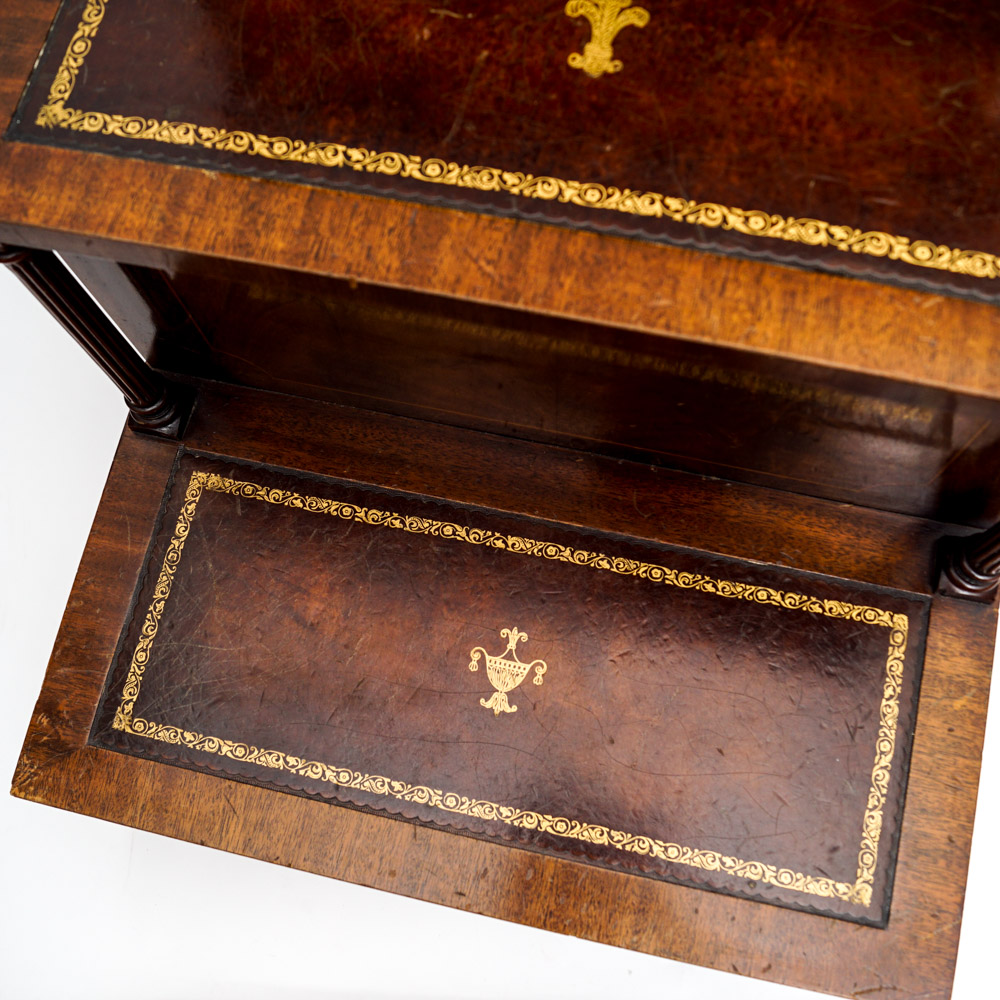 Vintage Regency Style Mahogany Bed Step End Table