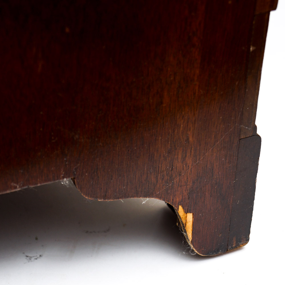 Vintage Regency Style Mahogany Bed Step End Table