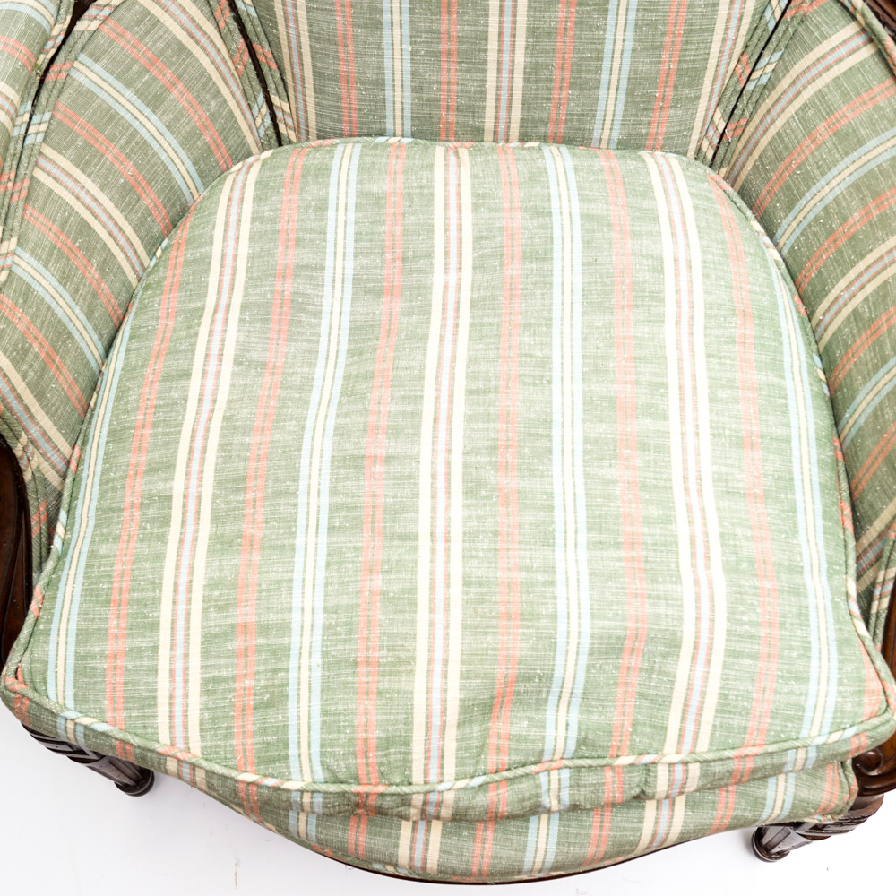 Matching Pair of Upholstered Armchairs