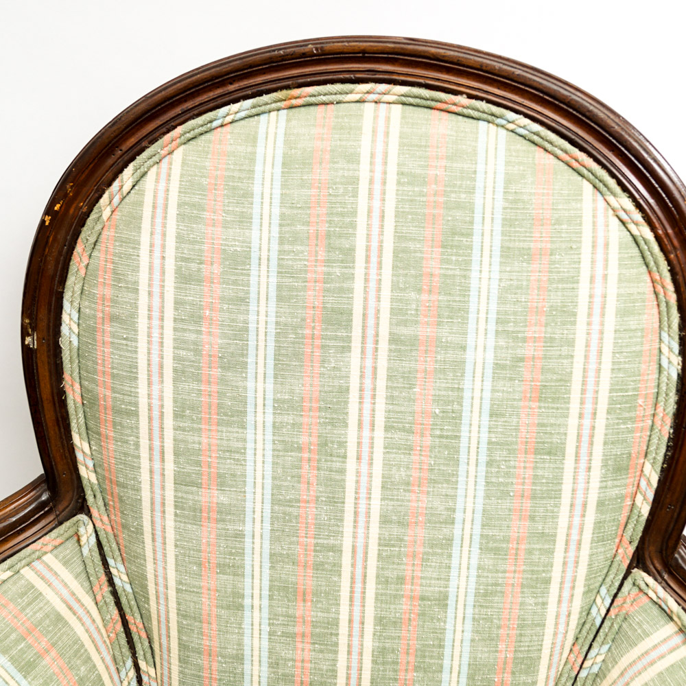 Matching Pair of Upholstered Armchairs