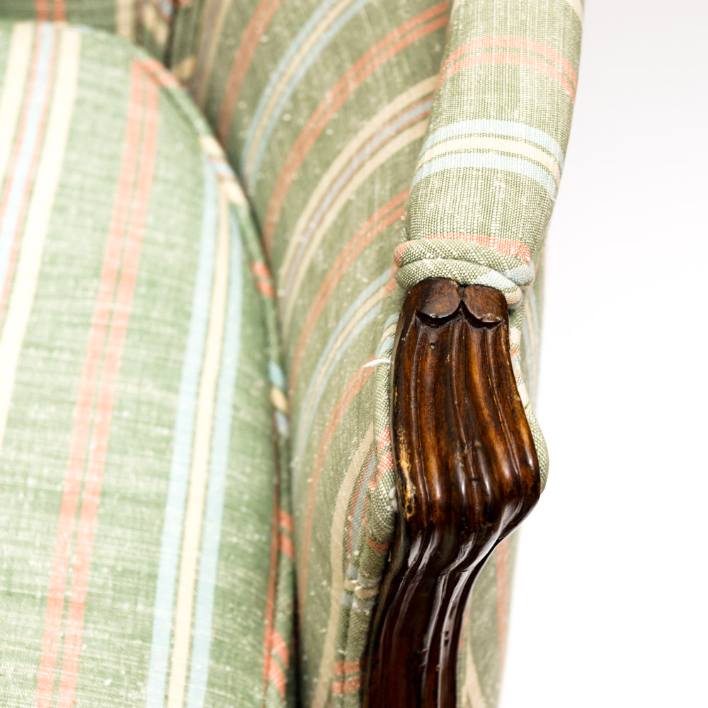 Matching Pair of Upholstered Armchairs