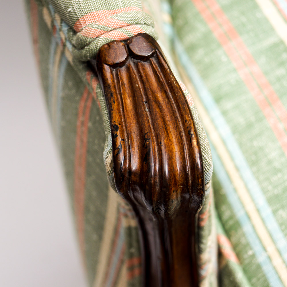 Matching Pair of Upholstered Armchairs