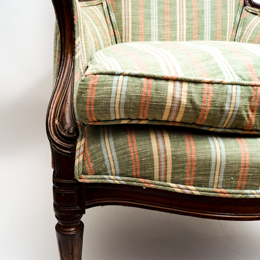 Matching Pair of Upholstered Armchairs