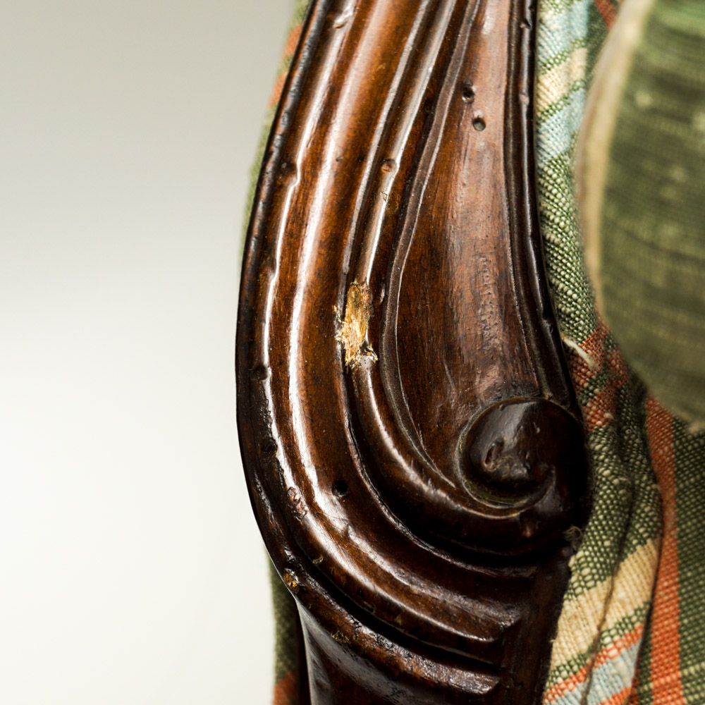 Matching Pair of Upholstered Armchairs