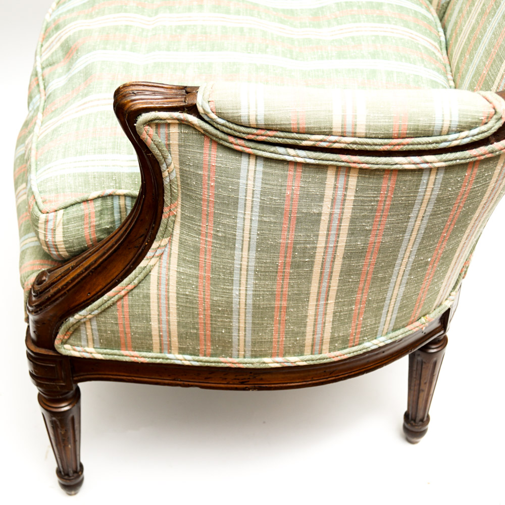 Matching Pair of Upholstered Armchairs