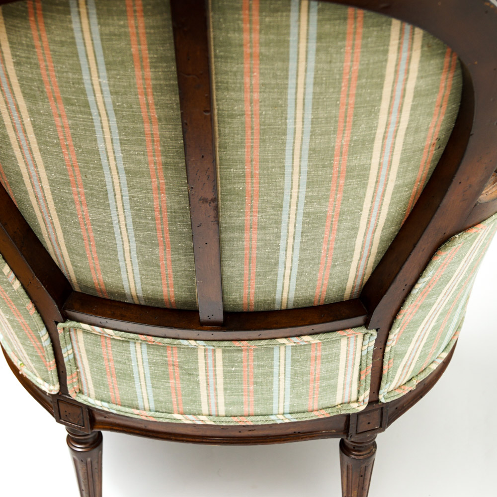 Matching Pair of Upholstered Armchairs