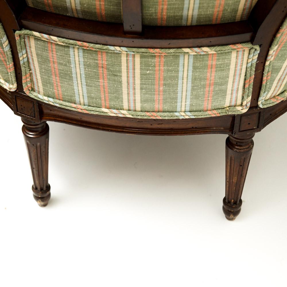 Matching Pair of Upholstered Armchairs