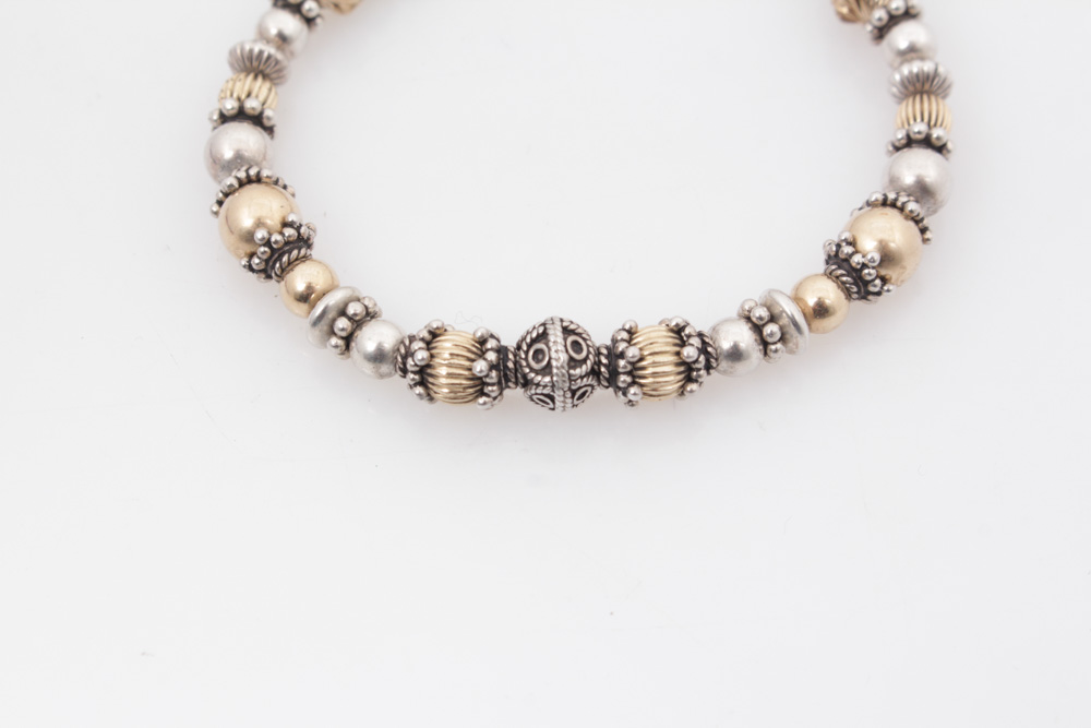 Sterling Silver Gold Toned Bracelet