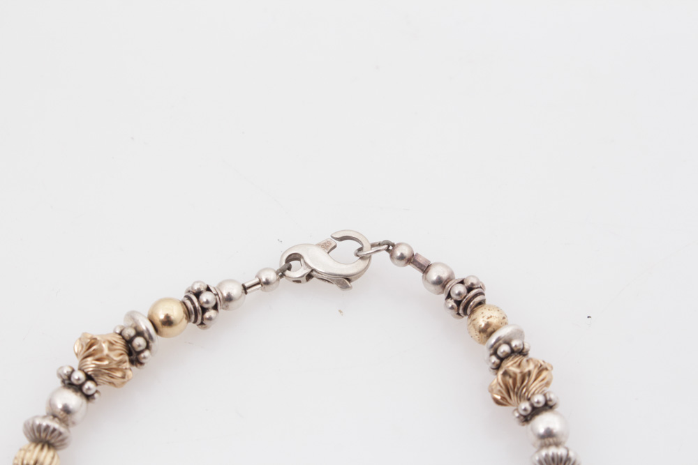 Sterling Silver Gold Toned Bracelet