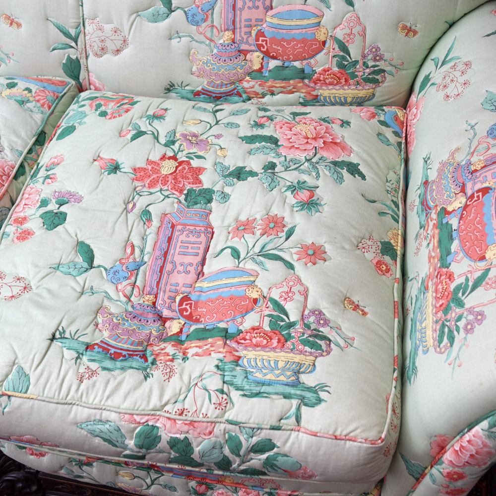 Vintage Upholstered Settee