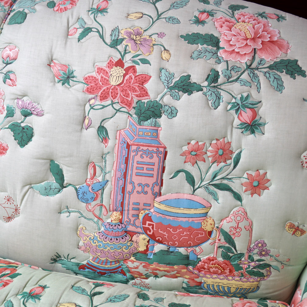 Vintage Upholstered Settee