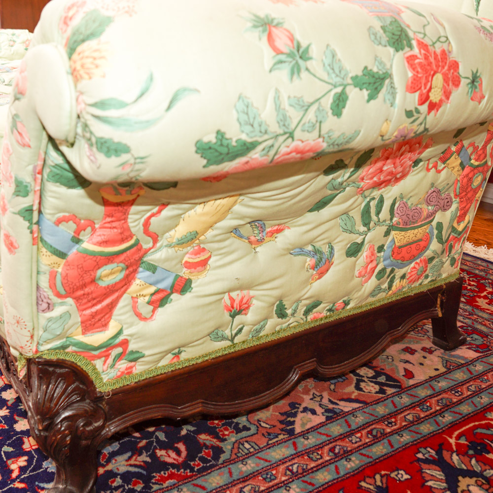 Vintage Upholstered Settee