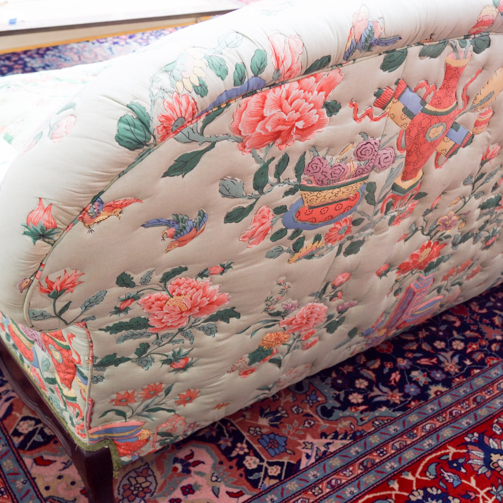 Vintage Upholstered Settee