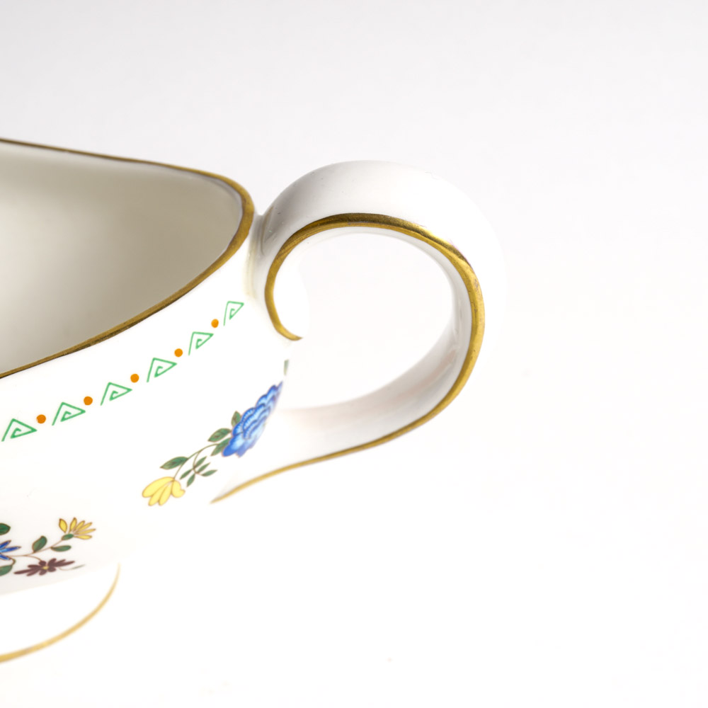 Aynsley "Famille Rose" Bone China Gravy Boat