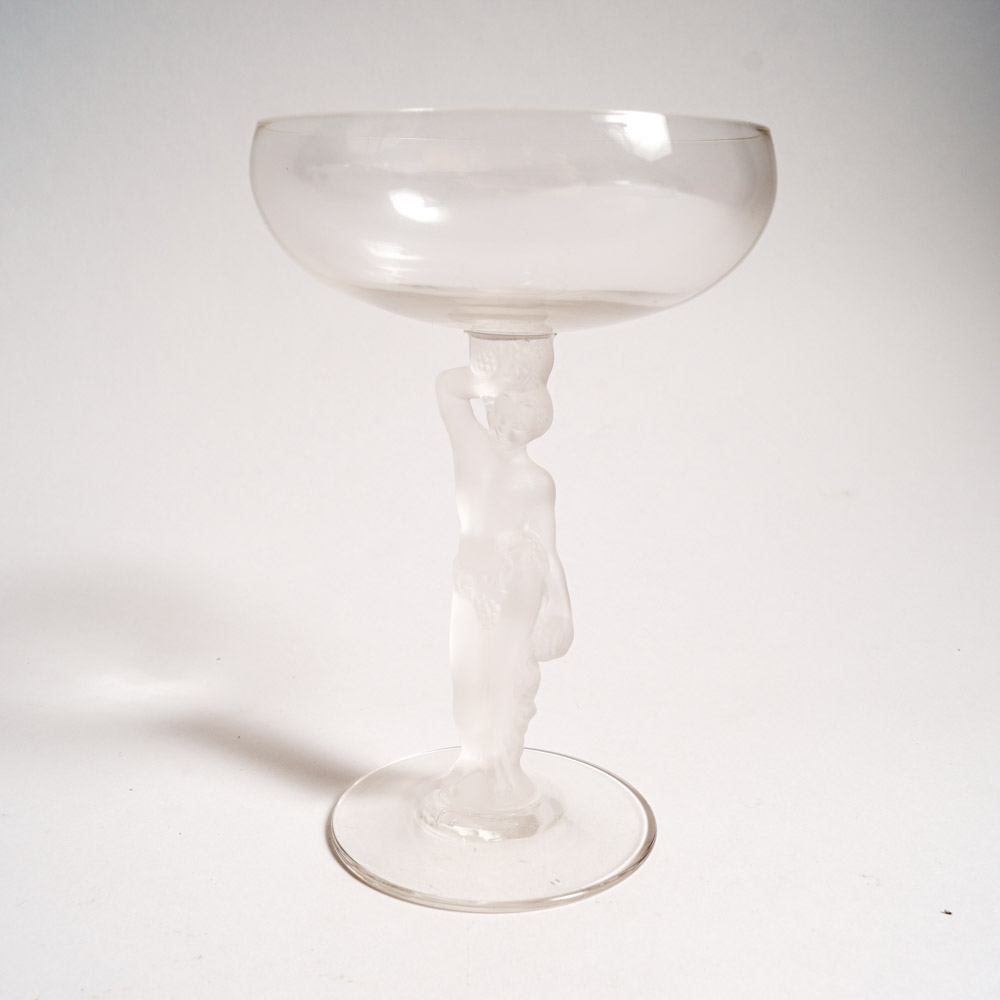 Bayel "Bacchante" Crystal Figural Coupes