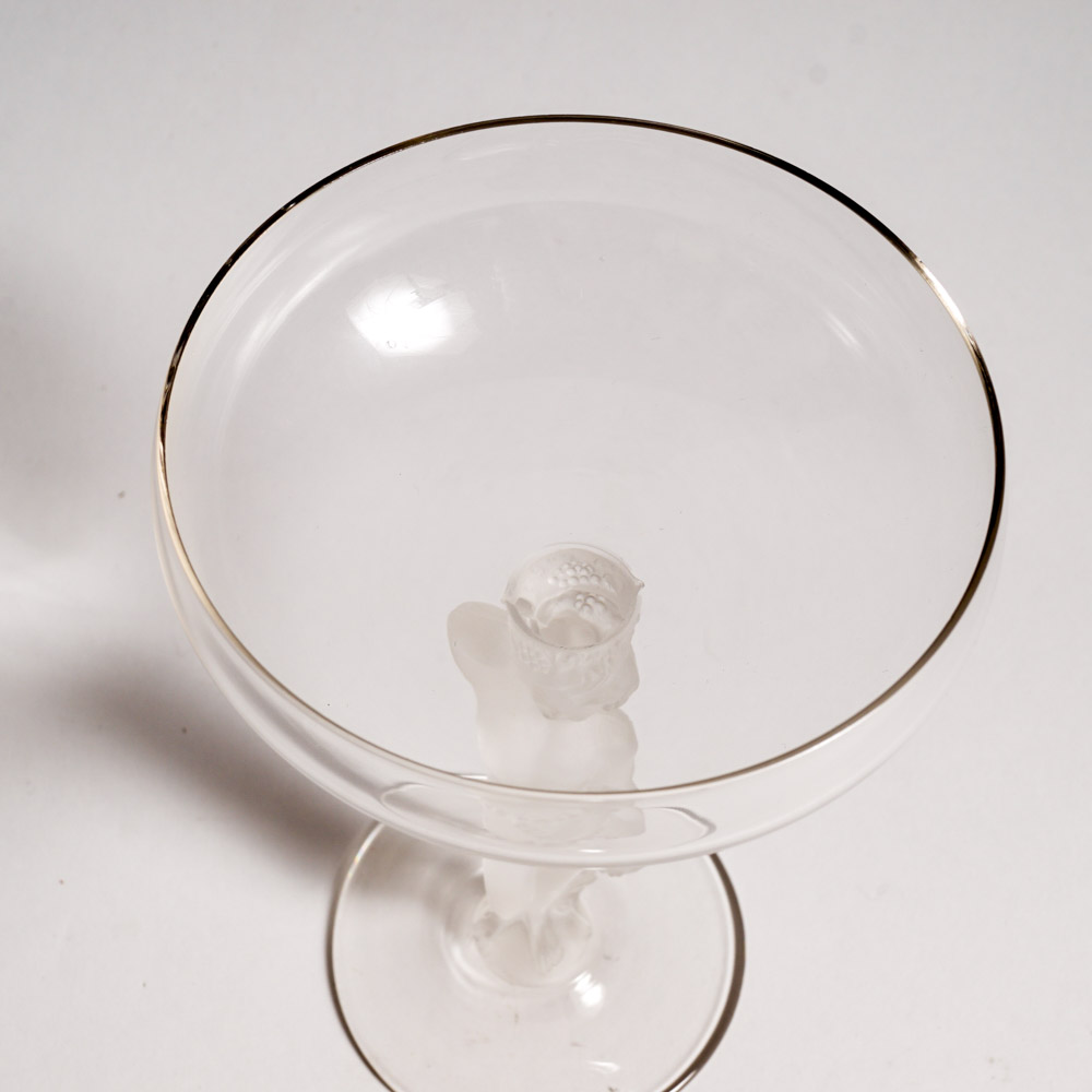 Bayel "Bacchante" Crystal Figural Coupes