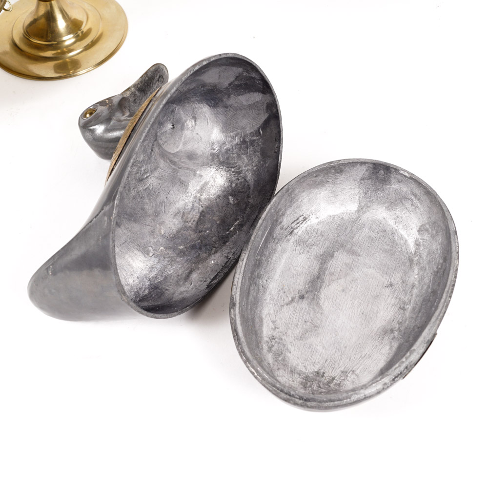 Brass Scale and Duck Trinket Box