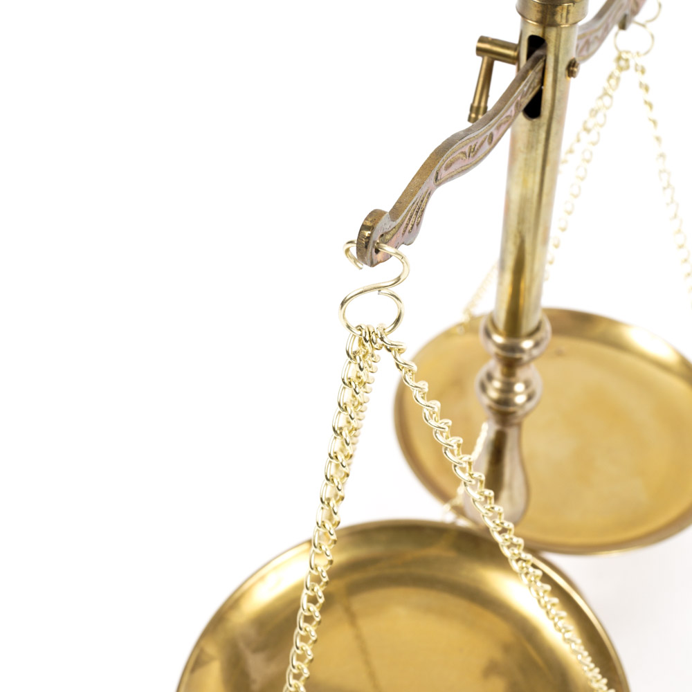 Brass Scale and Duck Trinket Box