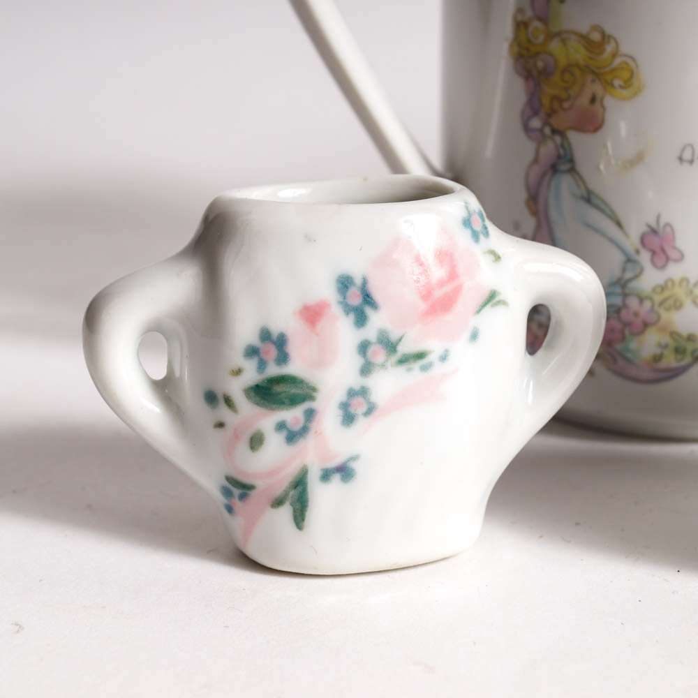 Children's Ceramic Tea Set and Precious Moments Mug