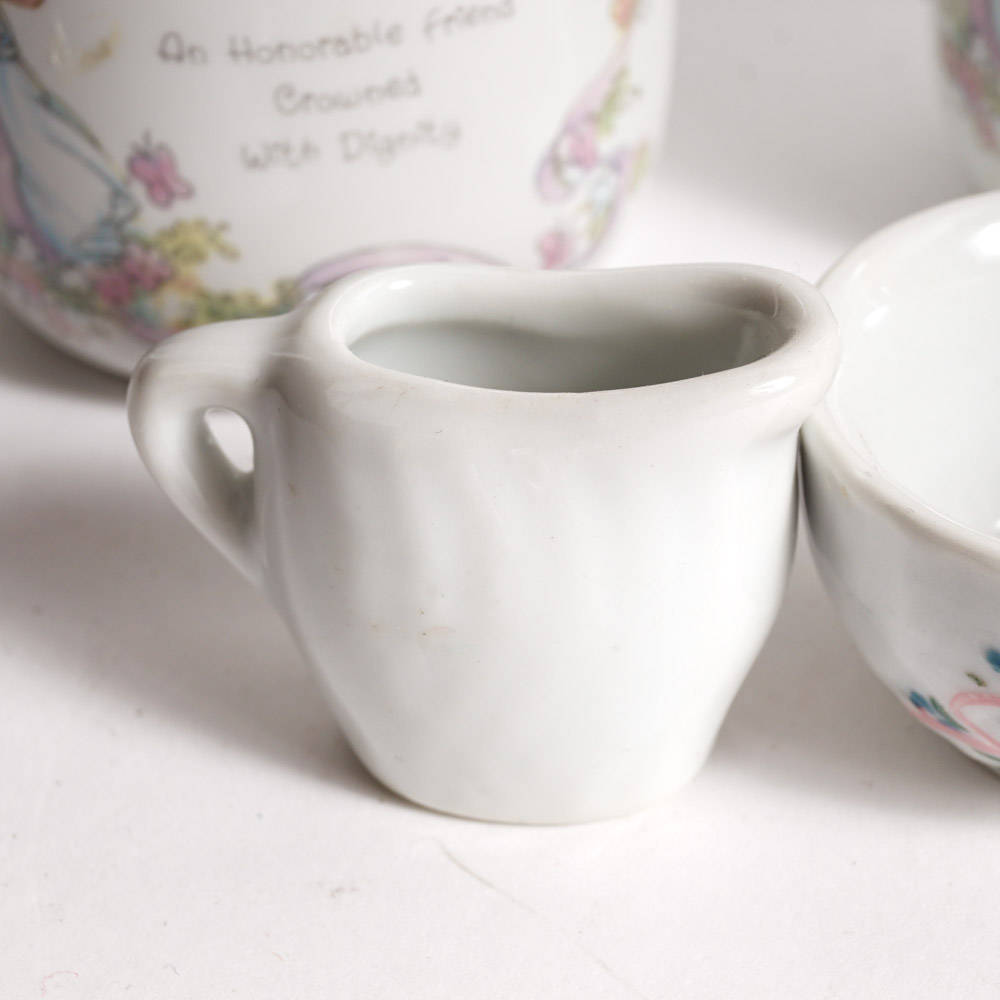 Children's Ceramic Tea Set and Precious Moments Mug