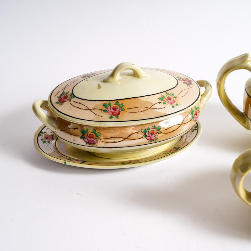Vintage Japanese Luster Children's Play Tea Service