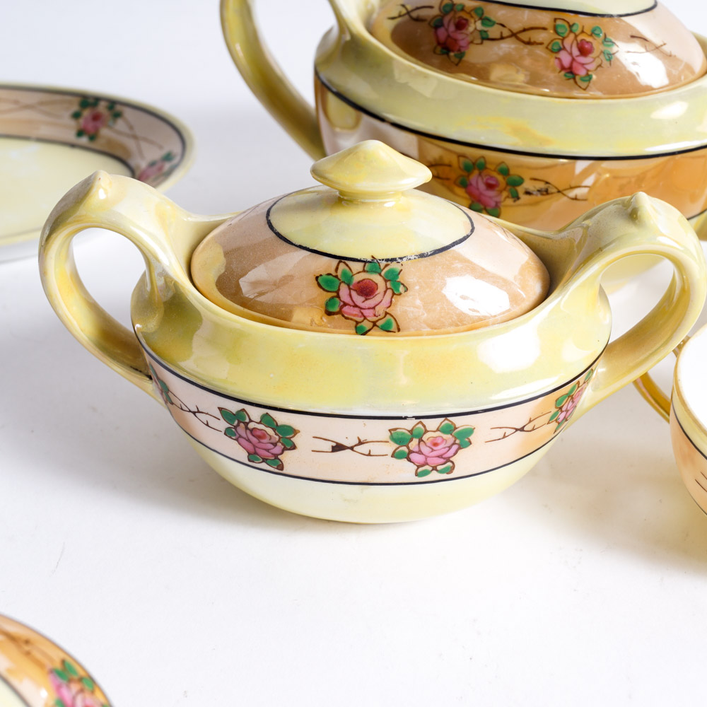 Vintage Japanese Luster Children's Play Tea Service