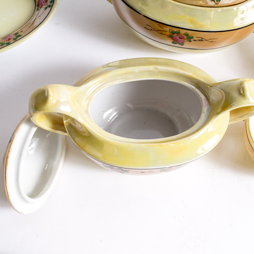 Vintage Japanese Luster Children's Play Tea Service