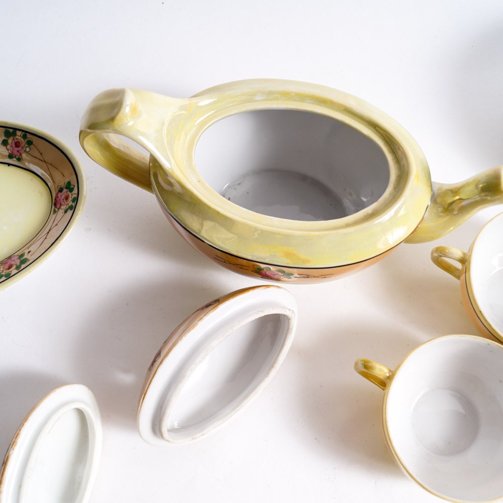 Vintage Japanese Luster Children's Play Tea Service