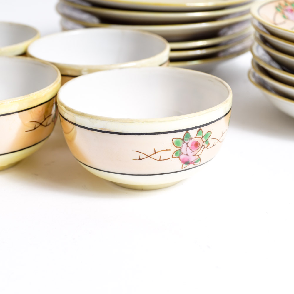 Vintage Japanese Luster Children's Play Tea Service