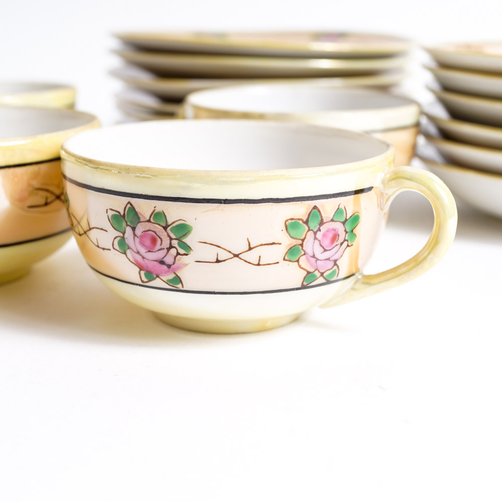 Vintage Japanese Luster Children's Play Tea Service