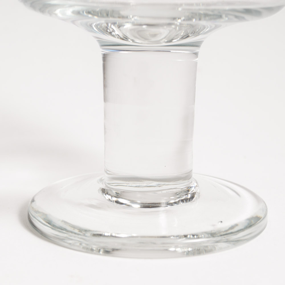 Contemporary Glass Goblets and Slate Coasters